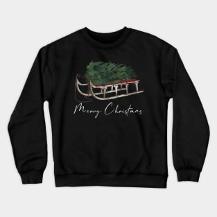 Sleigh Christmas Tree Crewneck Sweatshirt